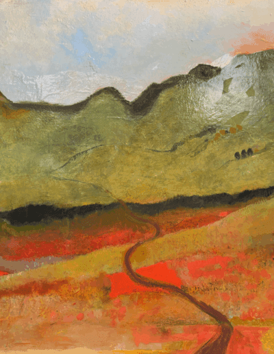 ©Judith Buffaloe; Oil on canvas. Land. Speaks to sky, land, shelter